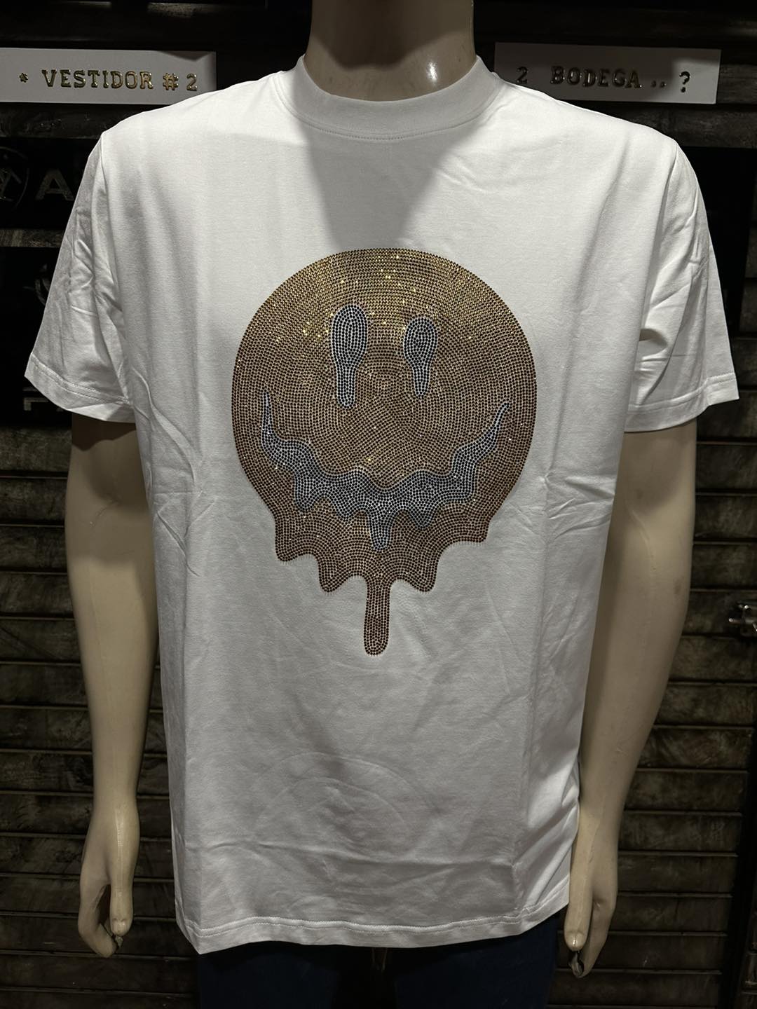 Camiseta Balenciaga Smiley Face Print