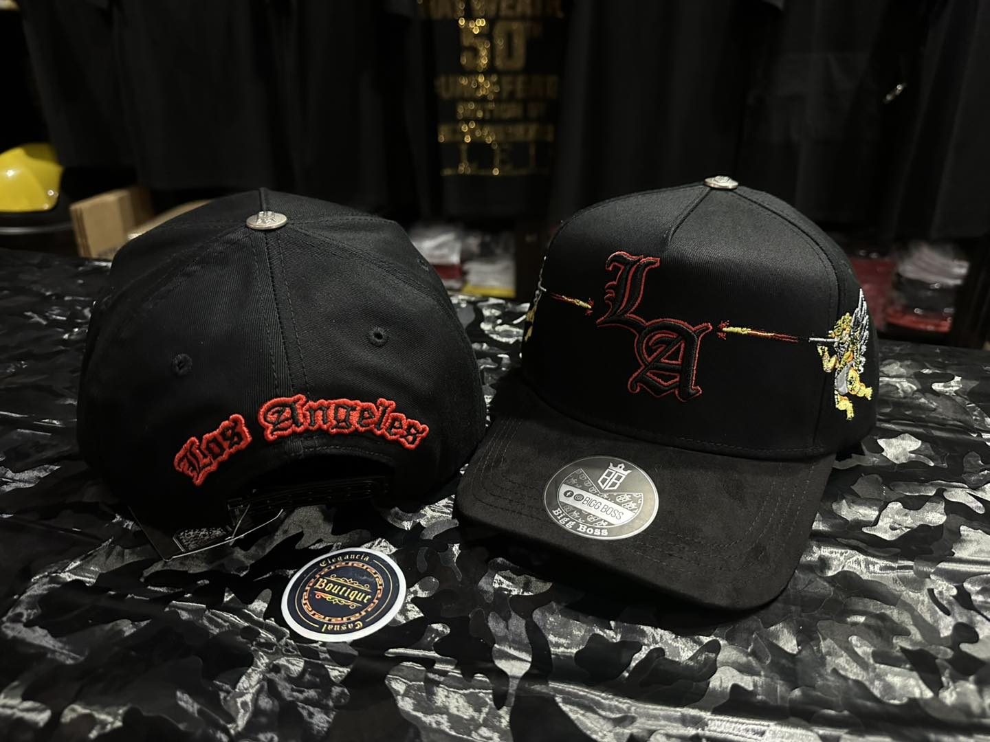 Gorra BIGG BOSS LA Black-RED