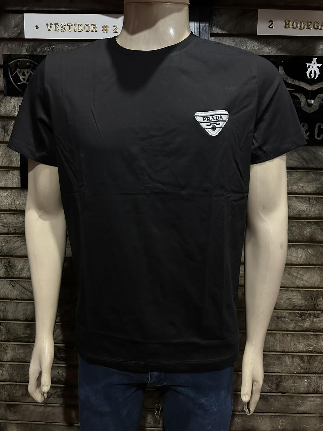 Camiseta PRADA Logo Rosa