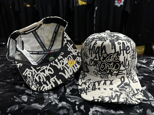 Gorra Cash Only You Have Been Taged In White