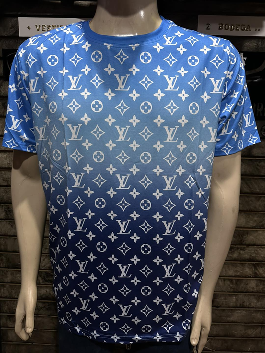 Camiseta Louis Vuitton LVSE Monogram Gradient Dark Ocean