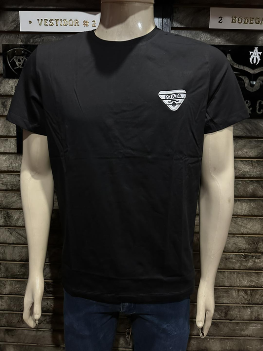 Camiseta PRADA Logo Rosa